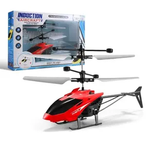 Gesture Sensing Indoor Flying Helicopter Toy, Remote Controlled Helicopters, Remote-Controlled Kids' Toy with LED Lights, Perfect Birthday Gift for Boys & Girls (/blue/)