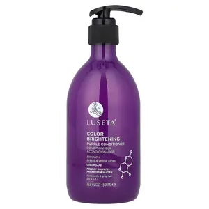 Luseta Beauty Color Brightening, Purple Conditioner, For Blonde & Gray Hair, 16.9 fl oz (500 ml)