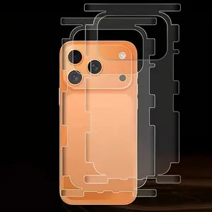 2-Pack Full Coverage HD Back Film for iPhone 17 Pro Max/17 Pro Smartphone, Automatic Bubble Repair, Scratch Resistant Water Gel Screen Protector