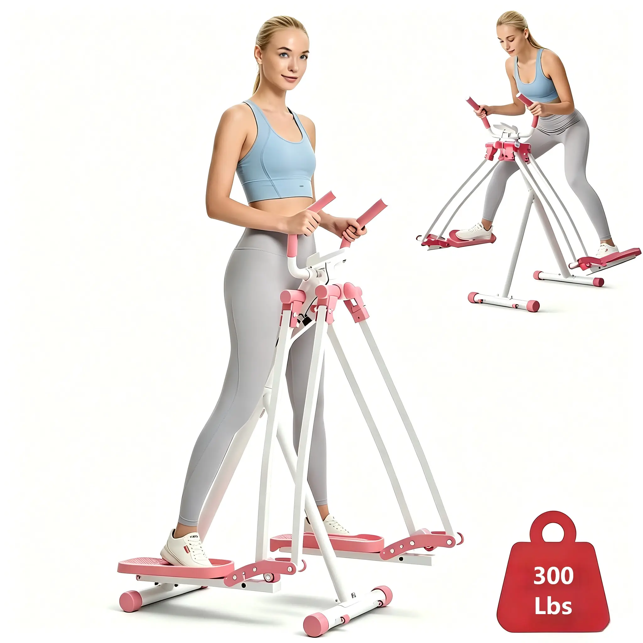 Elliptical Machine for Home Gym, Foldable Air Walker Glider with Extended Stride & LCD Display for Low-Impact Full-Body Cardio, Elliptical Machines, Walking Training Tool, Exercise Equipment For Home, Fitness Exercise Equipment, Compact