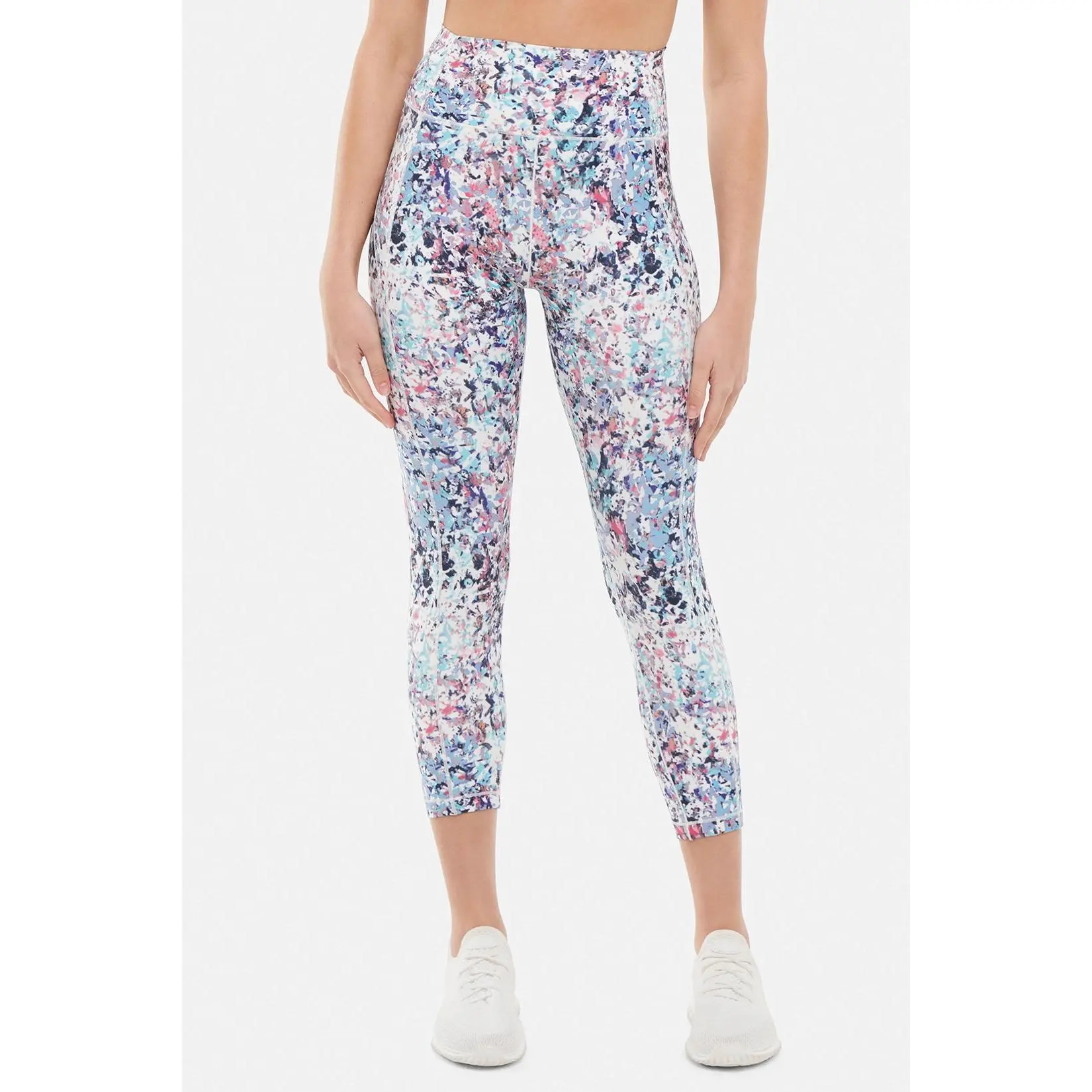 Aylani Capri Legging - Pink Flambe Digital Pieces