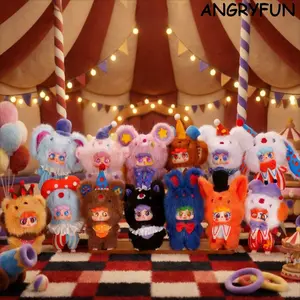 ANGRYFUN Carnival Plush Blind Box – Circus-Themed Mystery Stuffed Animal Collection with Clown, Bunny & Bear, Cute Collectible Toy for Kids, Teens & Collectors, Birthday & Party Gift