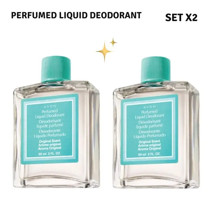 Avon Perfumed Liquid Deodorant Original Scent Set | 2-Pack Long-Lasting Freshness