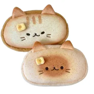 2Pcs Fluffy Plush Cute Animal Kitty Pouch Soft Cosmetic Bag Tote/Travel Organizer Large Capacity (Cat) - Home Improvement.