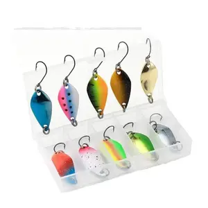 Hard Metal Spoon Lure Set - Multi-Weight, Precision, Aerodynamic Curve, Reflective Coat, Compact Set for Area Fishing of Trout and Bass