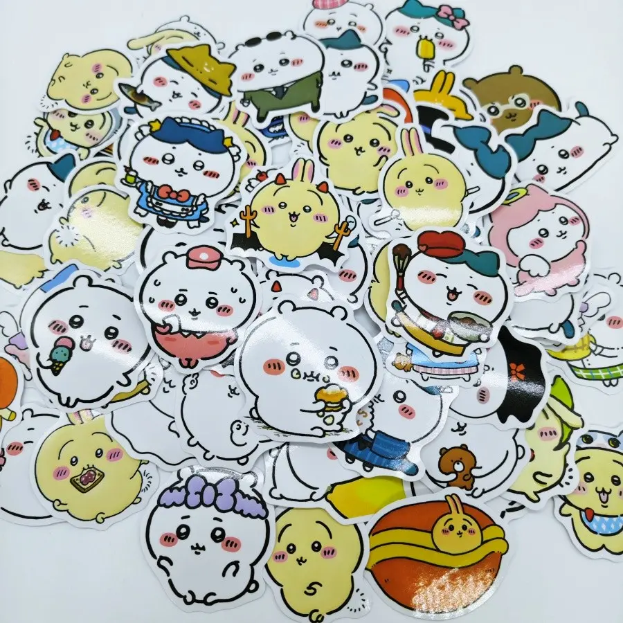 Cute Japanese Anime Graffiti DIY Decorative Sticker Set, Personalized Cartoon Decorations, Waterproof UV Paint, Easy Peel-And-Stick, Eco-Friendly, Cute Stickers