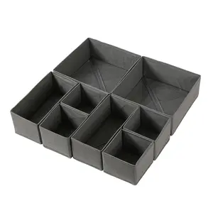 Large Capacity Foldable Storage Box Set, Divided Organizer for Clothes & Pants, Compact Wardrobe Drawer Container, Ideal for Underwear Organization