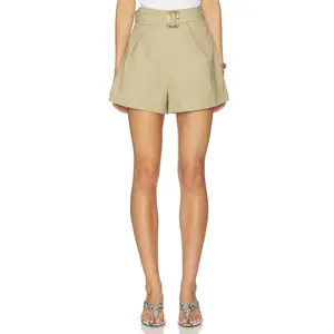 SANS FAFF A-line Shorts in Camel