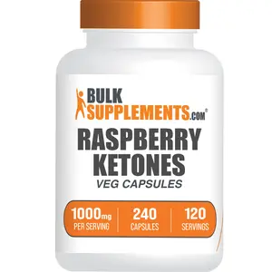 BulkSupplements - Raspberry Ketones Capsules - Energy Boost - Metabolism - 240 Capsules - 1000mg per Serving