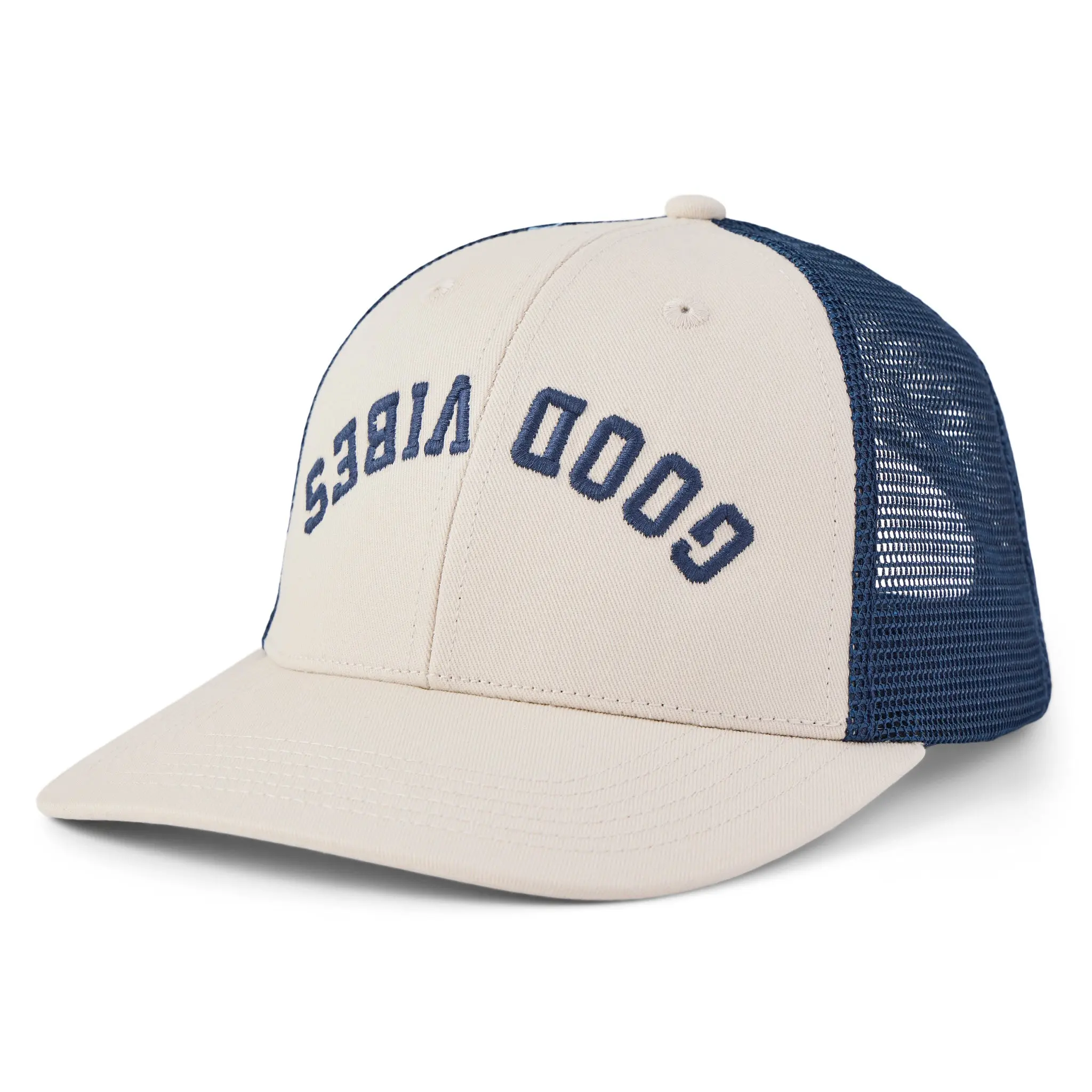 Adult Unisex Upside Down Good Vibes Trucker
