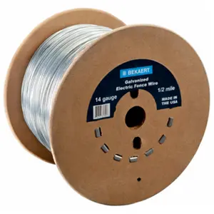 212 MAIN 14-Gauge Electric Fence Wire - 0.25 Mi Length, Economical Low Carbon, Durable Tying Wire for Home Improvement, Raised Beds, Economical Low Carbon Wire