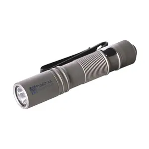 ACEBEAM Pokelit AA Rechargeable Mini LED Flashlight with Clip, 1000 High Lumens Portable Stonewashed Titanium Alloy Pocket EDC Light - High Power Handheld, Rechargeable Travel, Pocket Size Standard Torches for Camping, Hiking Durable