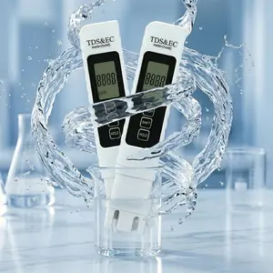 2pcs 4in 1 Digital Water Quality Tester TDS/EC/Temperature(°C/°F)TDS Meter (0-9999 Ppm)Accurate and Professional for Drinking Water, Hydroponics, Aquariums, RO Systems, Pool