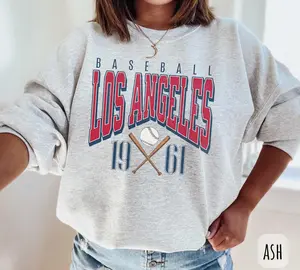 [SALE UP TO 49%] Vintage Los Angeles Baseball Sweatshirt | Retro LA Halos Baseball Sweatshirt for Men and Women | Angel Baseball Tee