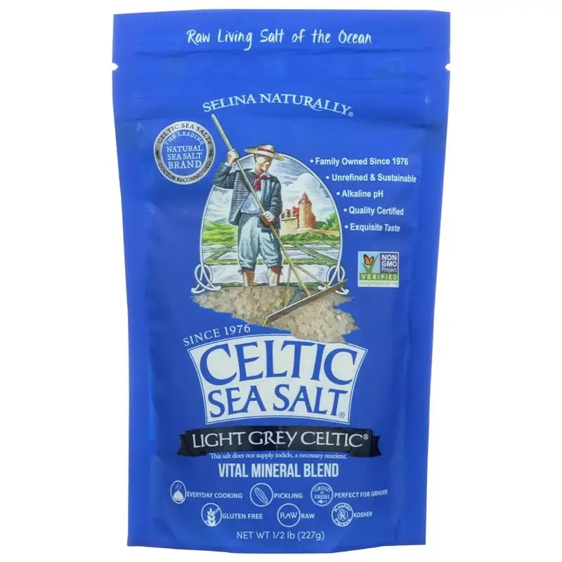 Celtic Sea Salt Light Grey Pouch 8.0 OZ (Pack of 1) Flavor