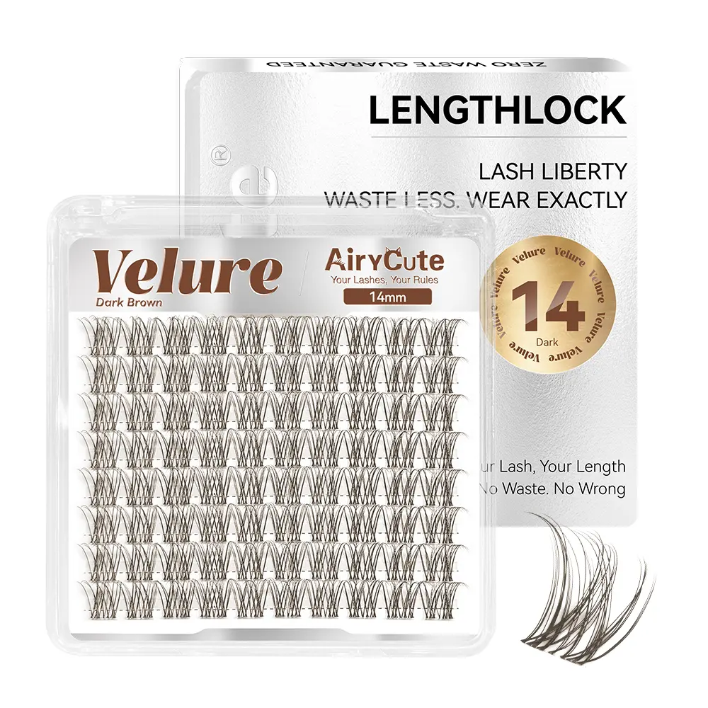 Dark Brown Velure One-Length-14mm