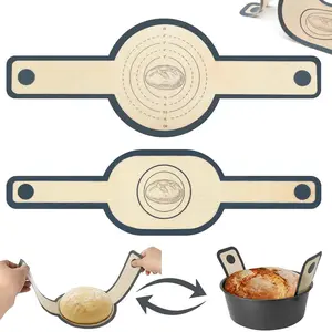 Silicone Bread Sling for Dutch Oven Liners, 1 Count Reusable Sourdough Bread Baking Supplies Bakeware with Long Handle, Bread Making Tools for Transfer Sourdough, Baking Utensils Supplies, Home Baking Supplies