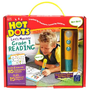 Educational Insights Hot Dots Let's Master 1st Grade Reading Set, Reading Workbooks, 2 Books with 100 Reading Lessons & Interactive Pen, Ages 6+