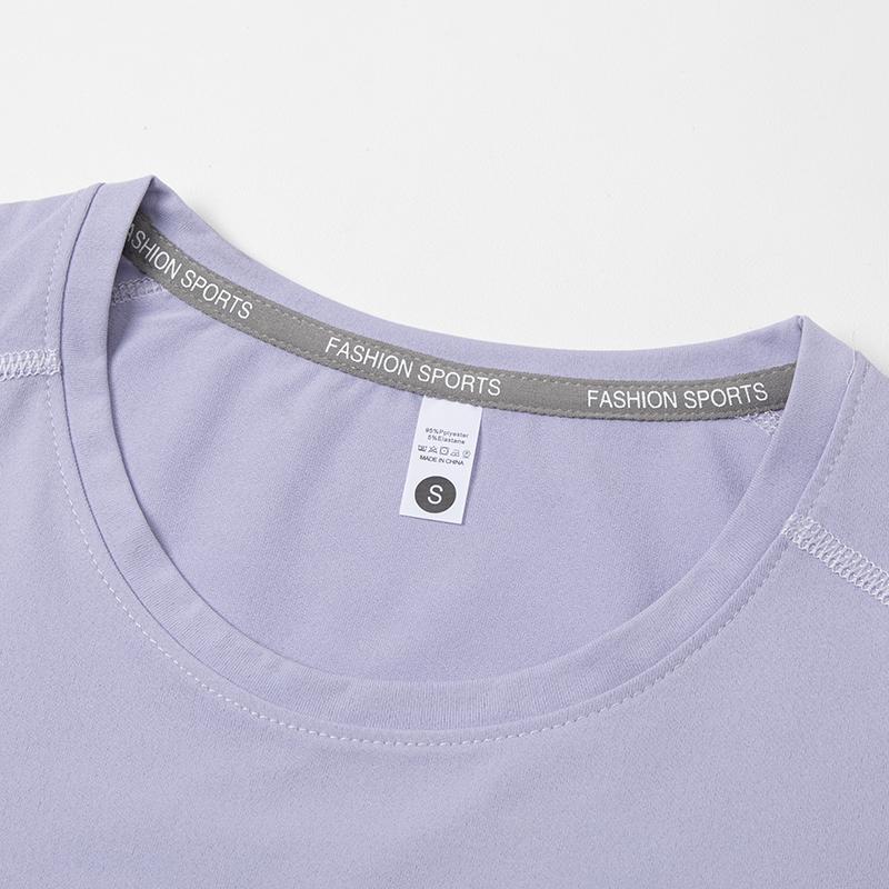 4-pack women’s quick-dry sports T-shirts, solid-color quick-dry sports T-shirts, women’s multicolor versatile cycling short-sleeve shirts, made from high-stretch quick-dry fabric with excellent moisture absorption and sweat wicking, simple versatile fit,