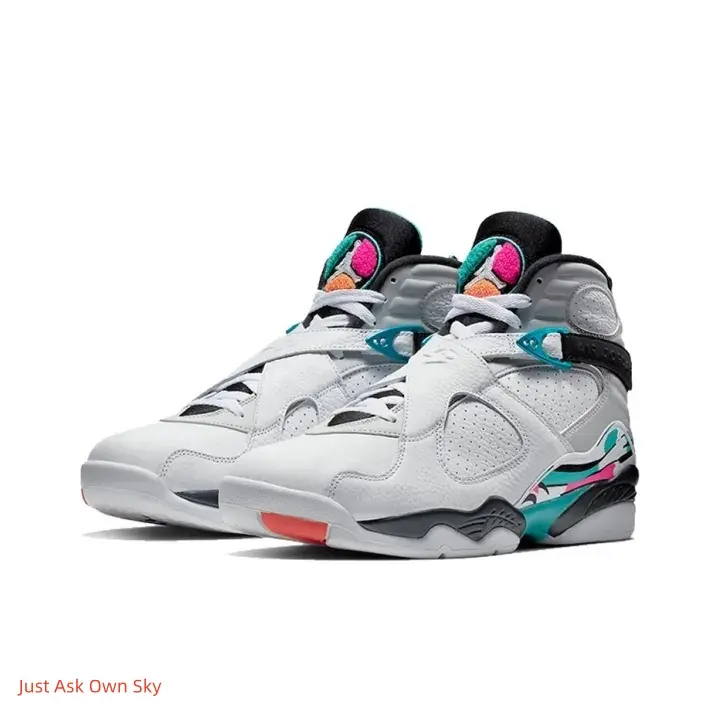 Men's grey & multi-color high-top basketball shoes. Explosive bounce plus locked-in ankle support. Vibrant style for the court.