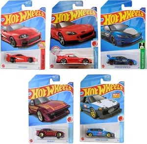 Hot Wheels 2022 Import Tuner Die‑Cast 5‑Pack (L2593‑977M) | Toyota Supra, Honda Civic Custom, Mazda RX‑7, Honda S2000 & Nissan Intelligent Mobility | 1:64 Scale – Ages 3+