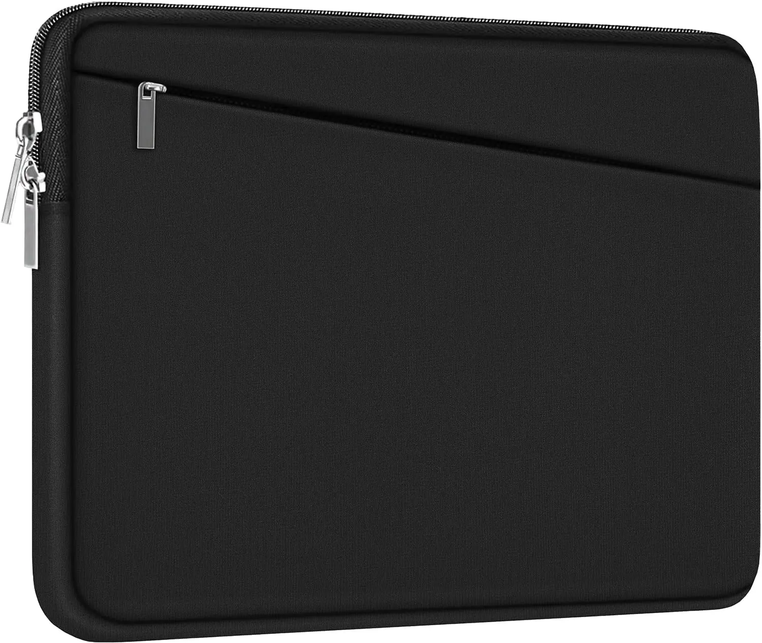 Laptop Sleeve 15.6 inch, Durable Computer Carrying Bag Protective Case Briefcase Handbag with Front Pocket, Slim Laptop Cover for 15-16 Inch HP, Dell, Lenovo, Asus, Notebook, Black