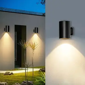 Solar Powered Wall Mounted Light, 1 Count LED Outdoor Wall Garden Landscape Decorative Light, Modern Creative Luminous Wall Lamp for Courtyard, Garden, Pathway, Garden Decorative Lighting, Solar Garden Lights