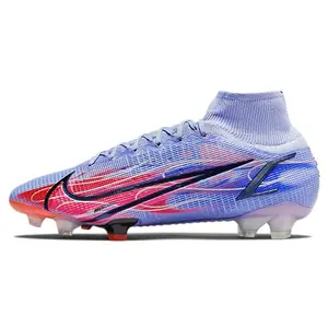 Nike Mercurial Superfly 8 Elite KM Mbappe FG Football Cleats Footwear - Men's/Women's House White Official Grip, Durability Trending Shoes (Maison Mihara)