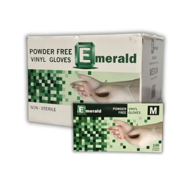 Emerald Shannon Powder-Free Large Vinyl Gloves – 4 Mil 1000/CASE
