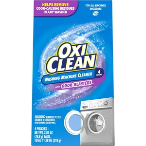 Washing Machine Cleaner with Odor Blasters, 4 Count Eliminator Washer