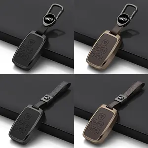 For Land Rover B-Series Metal Key Cover | Compatible with Range Rover Evoque/Velar/Discovery & Jaguar XE/XF/XJ/F-Pace/F-Type | For Keyless Entry Remote Key Fob, Car Key Accessory