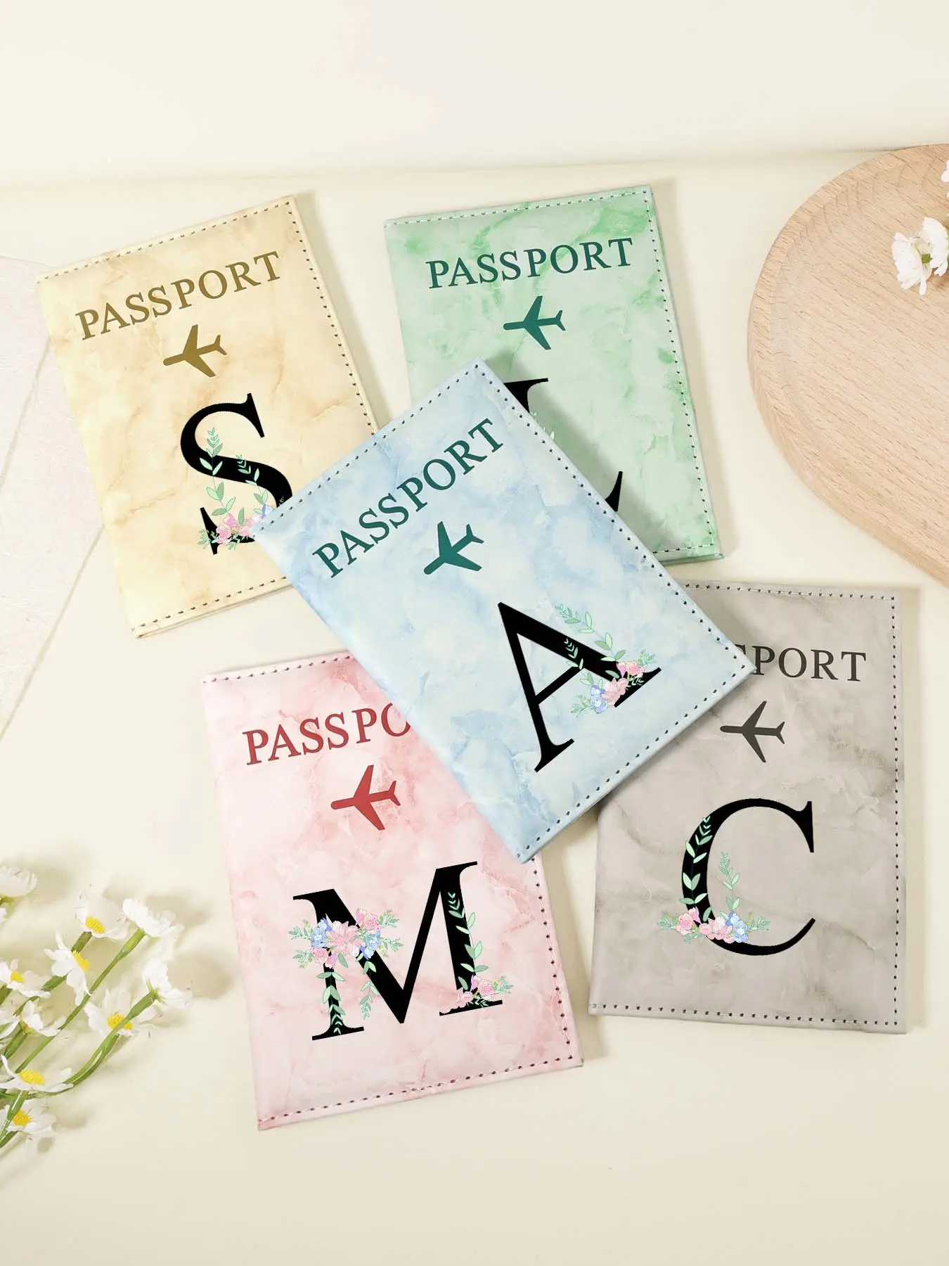 Fashion Letter Pattern Passport Case, Minimalist Design Passport Holder, Travel Essential Passport Cover, Vacation Accessories, Travel Essential Handbag, Passport Wallet, Modern Passport Holder