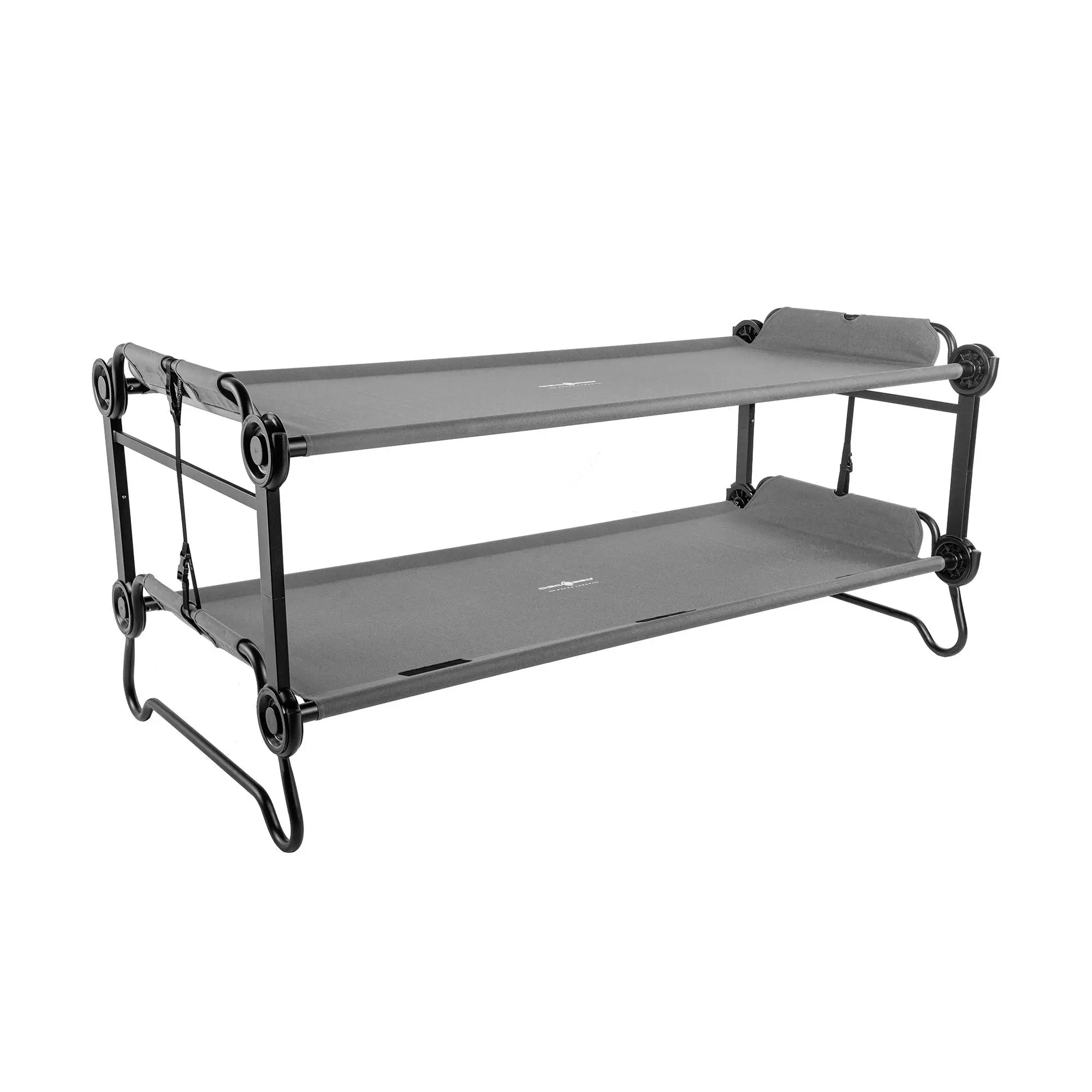 Disc-O-Bed Double Cot, Portable Sleep Solution for Tents & Cabins, Grey, XL