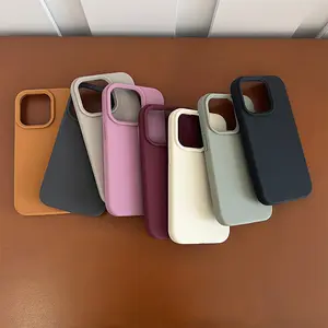 Brand New High-End Simple Solid Color Liquid Protective Case, Soft Shockproof Phone Case, Shockproof Protective Cover, Durable Compatible with Apple iPhone 16 Pro Max, Fully Compatible with 13, 14, 12 Pro, and 15 Pro Max
