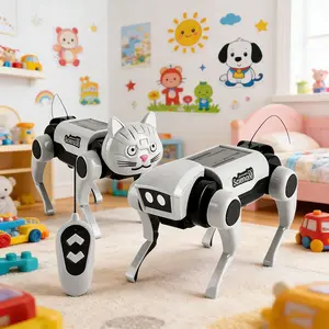 Robot Remote Control Mechanical Dog Toy, Realistic Robot, Science Teaching DIY Assembly Model, Electric Set, Boy Children Gift Toy, Realistic Robot Puppy