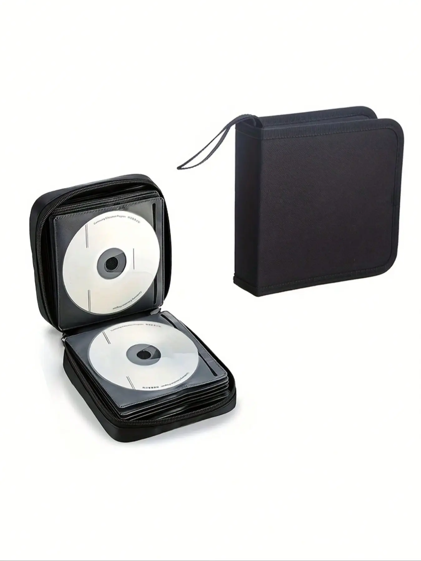 Portable Wallet CD DVD Storage Box, Holds 40 Cds Dvds, Ideal for Car Home Travel, Keep Your Discs Organized