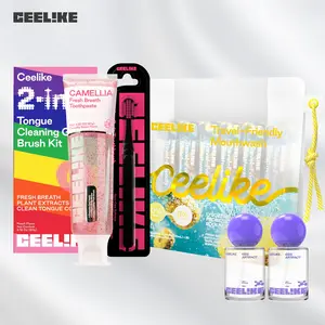 【live only】CEELIKE Oral Care 6-Piece Set - 2 Oral Sprays + 1 Toothpaste + 1 Pouch of Mouthwash + 1 Tongue Cleaning Gel + 1 Toothbrush - Comprehensive Oral Cleansing