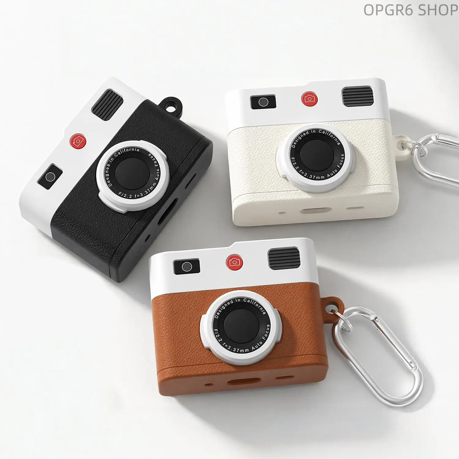 In-Stock Cute Camera-Shaped Silicone Protective Case, Anti-Drop Sleeve for Apple AirPods 4/Pro 2/Pro 3 for Daily Protection