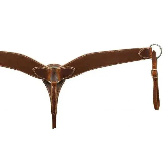 Heavy Duty Double Stitched Leather Breastcollar. Made in USA
