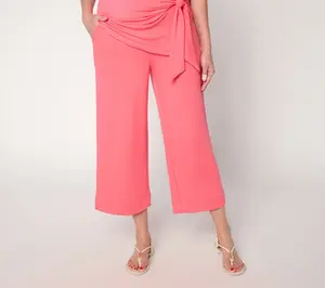 Brandis Dress Out Loud Acquitted Knit Petite Wide Leg Crop