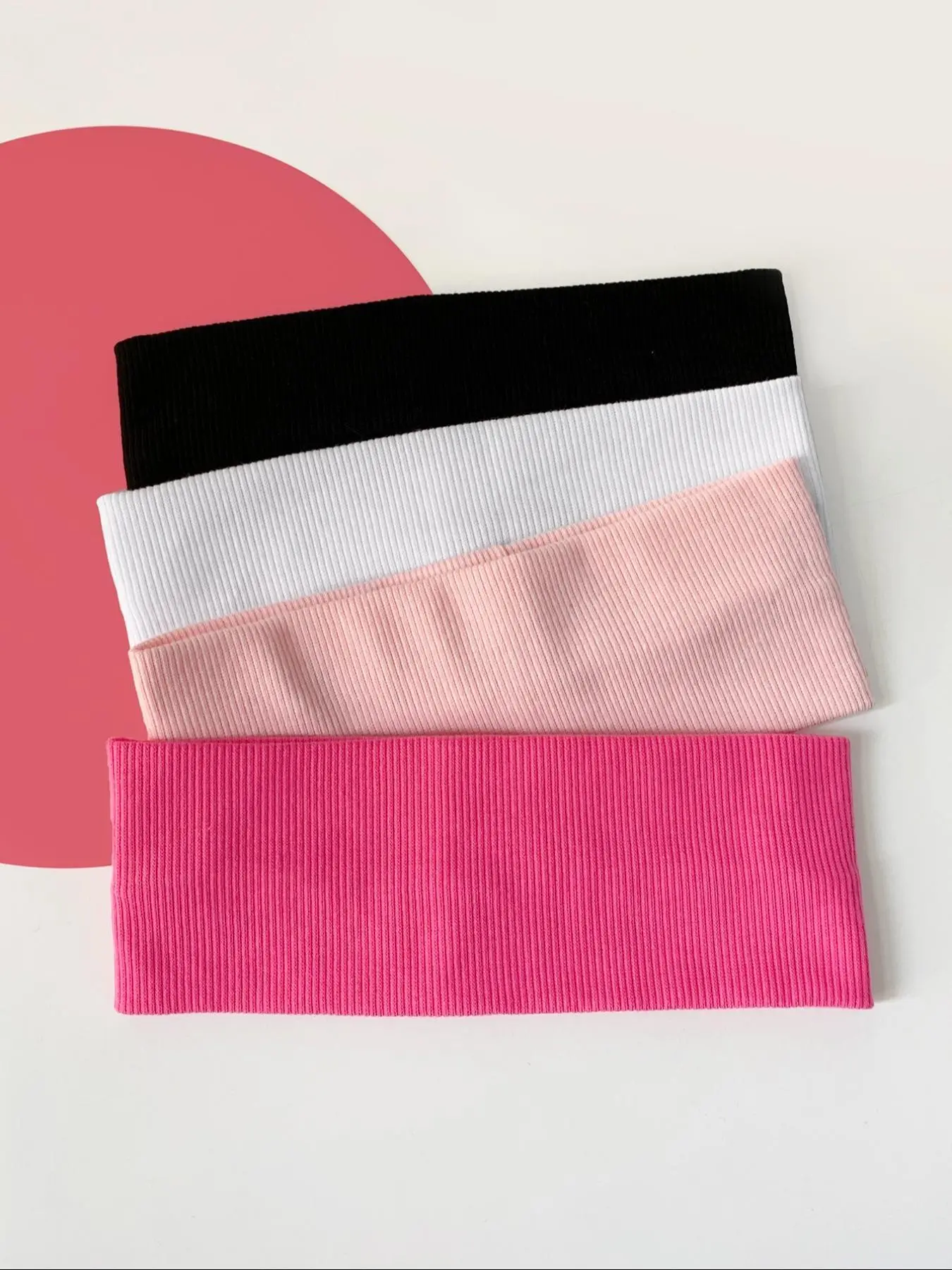 Solid Color Hair Bands (4 Piece), Elastic Headbands, Casual Sporty Hair Bands for Women & Girls, Minimalist Headwear Suitable for Sports, Fashion Hair Accessories for Party and Daily Outfits, Headband Set