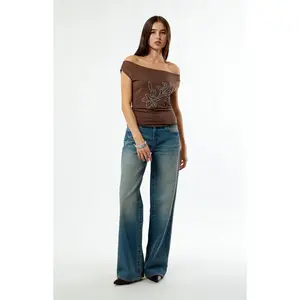 Pacsun Women's Casey Low Rise Baggy Jeans Light Indigo