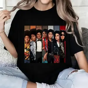 100 Percent  Fashion Statement T-Shirt Michael Jackson Evolution Design Summer Wear Gift For Music Lovers# Michael Jackson# Jaafar Jackson# biopic# music legend