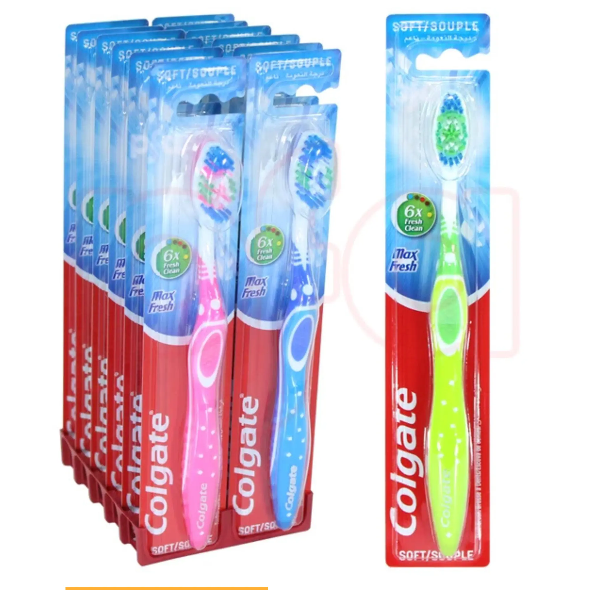 Colgate Max Fresh Soft Souple Toothbrush Random Colors for Gentle Oral Care
