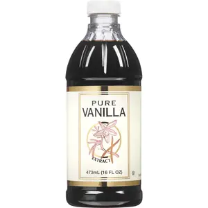Pure Vanilla Extract, Natural and Authentic Taste, for Baking, Making Cream, Bottle of 16 fl oz