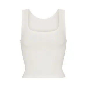 COTTON RIB TANK | MARBLE