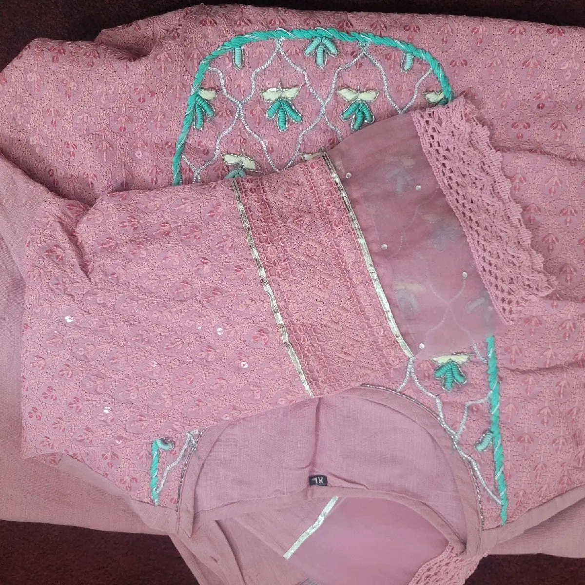 3 pic cotton kurta set for women.duppata,kurta with pant. Womenswear. traditional clothes