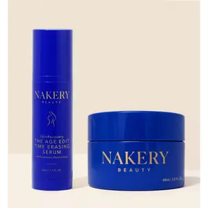 Daytime Exfoliating Hydrating Skincare Kit with Nighttime Repair Treatment for Radiant, Smooth Texture, Brightening Skin