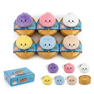 Mystery Squishy Steamed Bun Fidget Toy Cute Plush Blind Box
