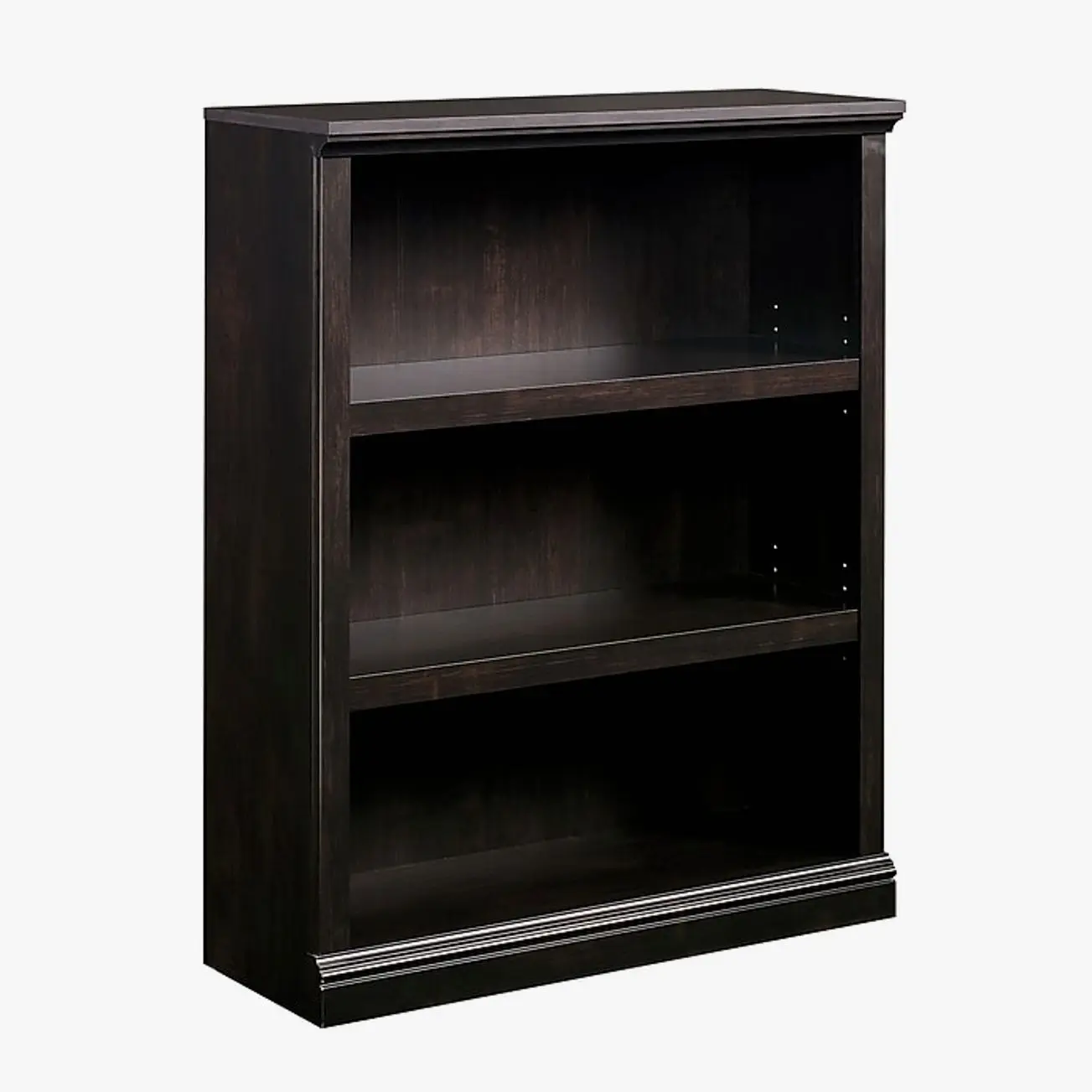 Sauder Select 44"H 3-Shelf Bookcase, Estate Black (420175)